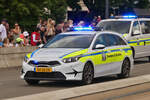 KIA Ceed, der Zoll Verwaltung, nahm an der Militrparade in der Stadt Luxemburg teil.