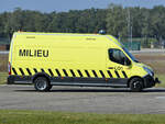 Im Bild ein Renault Master Umweltschutzfahrzeug, welches im September 2024 in Kleine-Brogel unterwegs war.