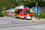 Feuerwehr Großkotzenburg Mercedes Benz Sprinter ELW als Meldekopf am 31.08.24 bei einer Katastrophenschutzübung am Kraftwerk Staudinger in Großkotzenburg
