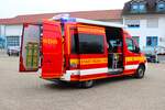 Feuerwehr Nidda Mercedes Benz Sprinter ELW (Florian Nidda 1-11) am 10.11.24 bei einen Fototermin.