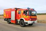 Feuerwehr Okriftel Mercedes Benz Atego GW-L2 (Florian Okriftel 2/68) bei einer Jugendfeuerwehr Übung des Main Taunus Kreis am 22.09.18 in Okriftel 