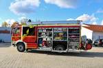 Feuerwehr Langen (Hessen) MAN TGM HLF20/16 (Florian Langen 1/46-1) am 02.11.18 bei einen Fototermin.