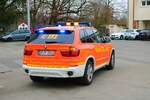 Feuerwehr Mörfelden Walldorf BMW X5 KdoW (Florian Mörfelden Walldorf 2-10) am 04.03.23 bei einem Fototermin