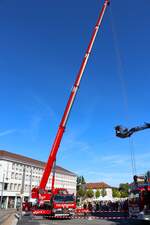 BF Darmstadt Tadano Feuerwehrkran am 07.09.24 beim Blaulichttag in Darmstadt