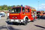 Feuerwehr Hanau Mercedes Benz Löschfahrzeug bei Jahresabschlussübung am 05.10.24 in Hanau Steinheim