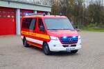 Feuerwehr Nidda Mercedes Benz Sprinter MTW (Florian Nidda 1-19-1) am 10.11.24 bei einen Fototermin. Danke für das tolle Shooting