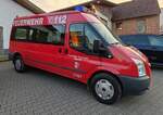 =Ford Transit als MTW der Feuerwehr DIPPERZ, gesehen im März 2025