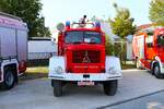 Feuerwehr Groß-Gerrau Magirus Deutz TLF Oldtimer bei der Sternfahrt Kreisfeuerwehrtag Groß Gerau am 01.09.24 in Mörfelden Walldorf