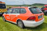 =VW Golf der Feuerwehr WESSELING, gesehen auf dem Parkgelände der Rettmobil 2024 in Fulda