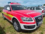 =Audi Q5 der Feuerwehr GERODA, gesehen auf dem Parkgelände der Rettmobil 2024 in Fulda. 
