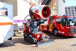 Werkfeuerwehr EVONIK Industries Darmstadt Magirus Roboter am 07.09.24 beim Blaulichttag in Darmstadt