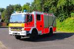 Feuerwehr Dietzenbach Mercedes Benz Atego TLF16 (Florian Dietzenbach 4/22-1) am 20.07.24 bei einen Fototermin.