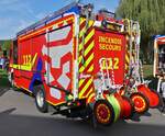 Mercedes Benz Feuerwehrfahrzeug der Wehr aus Echternach, war am Tag der Rettungsdienste in Echternach ausgestellt. 22.09.2024