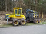 Eco Log 574 D abgestellt auf einem Parkplatz zwischen Trier und Zemmer, 20.03.2016