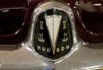 Hudson, Firmenlogo am PKW von 1949, die Hudson Car Co. bestand von 1909 bis 1954, Jan.2024