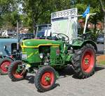 =Deutz F2L612, ausgestellt bei der Traktorenaustellung der Fendt-Freunde Bad Bocklet im Juni 2019