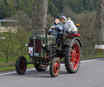 Hanomag R16, war als Teilnehmer an der Rundfahrt nahe Brachtenbach am Ostermontag mit dabei.