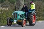 Kramer 350 Export, Bj 1966, nahm an der Rundfahrt in der Nhe von Brachtenbach teil.