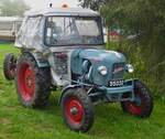 Eicher Leopard steht Startklar um an der Rundfahrt Vintage Fuussekaul teilzunehmen.