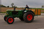 Deutz F 3, machte bei der Rundfahrt durch die Gemeinde Eschsauer mit. 09.05.2023 