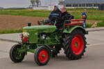 Gemütliche Ausfahrt mit dem Fendt Dieselross, bei der Rundfahrt durch die Gemeinde Esch Sauer.