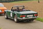 Heckansicht des Triumph TR 6, bei der Luxemburg Classic Ralley.