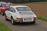 Heckansicht des Porsche 911 Carrera RS, bei der Luxemburg Classic Ralley.