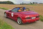 Heckansicht des Qvale Mangusta bei der Luxemburg Clasic Ralley.