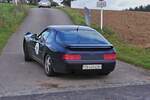 Heckansicht des Porsche 968, bei der Luxemburg Classic Ralley.