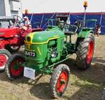 Deutz F2L612, 18 Ps, Bj. 1955, aufgenommen beim Gromperefest in Binsfeld (L). 03.09.2023