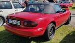 =Mazda MX 5 steht bei der Oldtimerveranstaltung in Frankenberg/Eder.