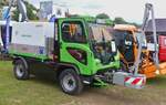 Ladog E 1400, Elektro Nutzfahrzeug, mit Anbau, war zur Landwirtschaftsmesse in Ettelbrück angereist.