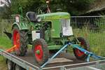 Fendt F 15 Dieselross; BJ 1955; 15 PS; stand auf einem Hänger und wurde beim Oldtimertreffen in Warken zum Verkauf angeboten.