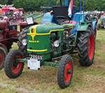 Deutz F2L612; BJ 1955; 24 PS; war beim Oldtimertreffen in Warken zu Gast. 21.07.2024