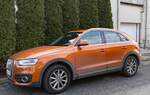 Audi Q3 Mk1 in Orange. Foto: Februar, 2024.