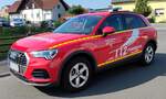 =Audi Q 3 der Feuerwehr PETERSBERG steht im September 2024 im Ortsteil Marbach