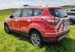 =Ford Kuga der Feuerwehr BAD SCHUSSENRIED steht im Mai 2024 auf dem Besucherparkplatz der RettMobil in Fulda