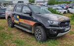 =Ford Ranger Wildtrak der Firma EISEMANN steht auf dem Parkplatzgelände der RettMobil 2024 in Fulda