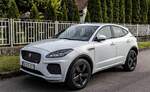 Jaguar E-Pace, fotografiert in Mai, 2024.