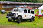 DRK Bergwacht Land Rover Defender beim Kreisfeuerwehrtag in Odenwaldkreis im Reichelsheim am 18.08.24