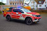 Feuerwehr Rödermark Urberach Nissan Navara PKW (Florian Rödermark 2/16-1) am 25.01.25 bei einen Fototermin. Danke für das tolle Shooting