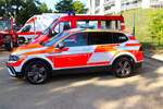 BF Frankfurt am Main VW Tiguan KdoW A-Dienst am 24.08.24 beim Leistungsvergleich Höhenrettung in Frankfurt am Main