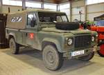 =Rover Defender, gesehen bei der Technorama 2017 in Kassel, März 2017