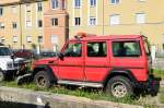 Mercedes Benz G-Klasse,wurde als Schneerumer eingestzt, Augsburg, Bayern, 11.09.2011