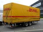 Tandemachsen Pritsche Planen Anhnger DHL am 28,08,2012