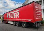 =Scania Super R 730 der Spedition RAUTER steht zur Entladung in Petersberg-Marbach, 07-2024