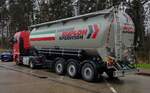 =MAN TGX-Silozug der Spedition RUPLOH rastet an der A 7, 03-2023