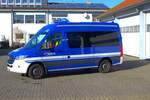 THW Groß Umstadt Mercedes Benz Sprinter Führungsfahrzeug (Heros Groß Umstadt 61/10) am 02.02.25 bei einen Fototermin.