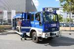 THW Ortsverband Frankfurt am Main IVECO GKW  am 11.08.18 beim Osthafen Festival in Frankfurt am Main