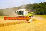 LU Norbert Mäser Claas Lexion 760 mit 930 Vario Schneidwerk am 25.07.24 bei Nidda